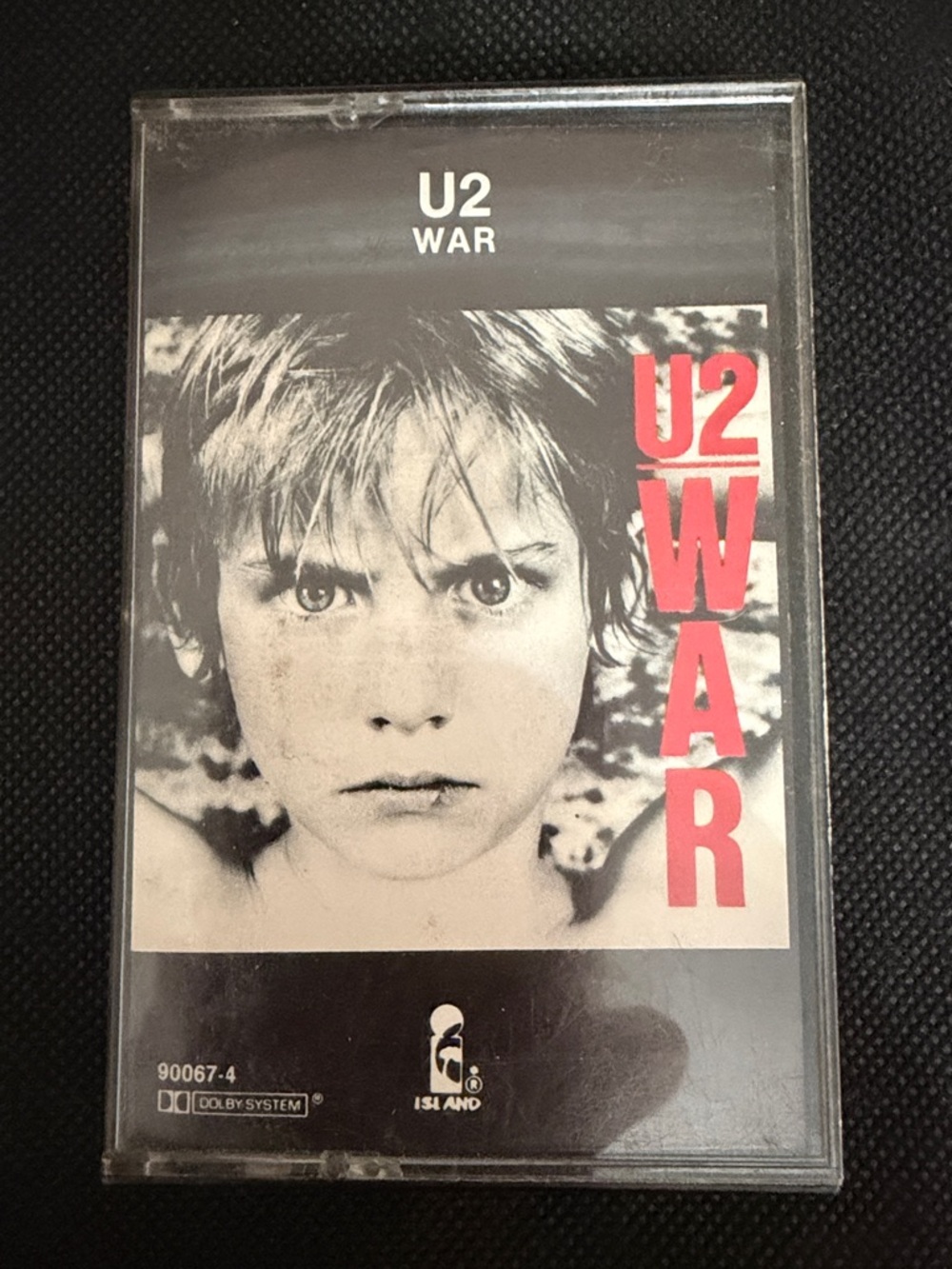 Vintage 1983 cassette tape "War" U2, Island Records